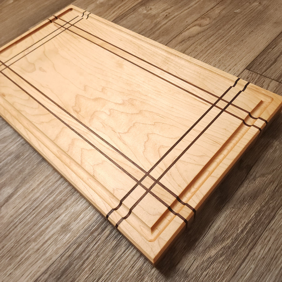 Maple Plaid Wood Cutting Board