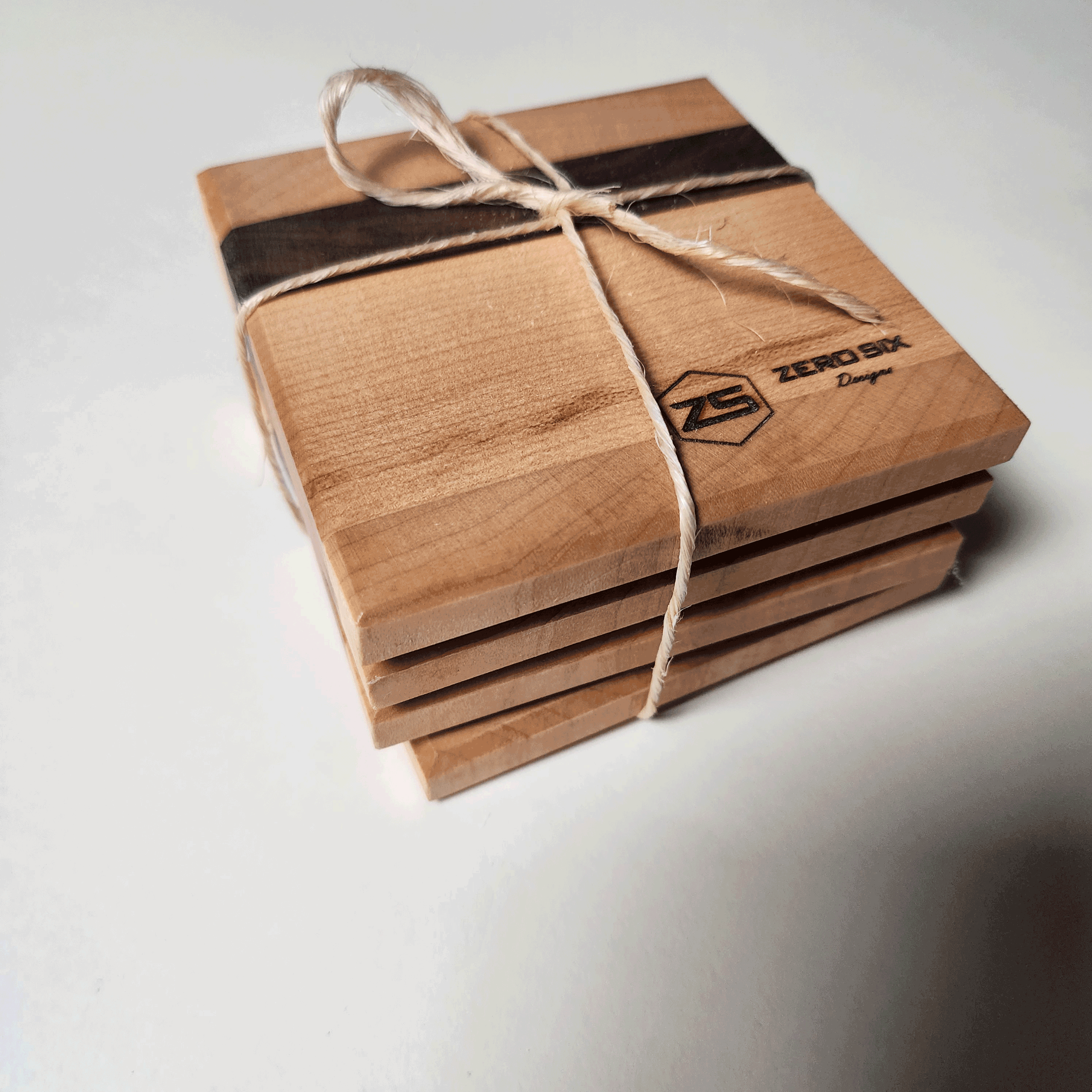 4 Pk Maple with Walnut 4x4