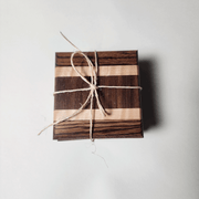 Stripe Coaster 4pk 4x4