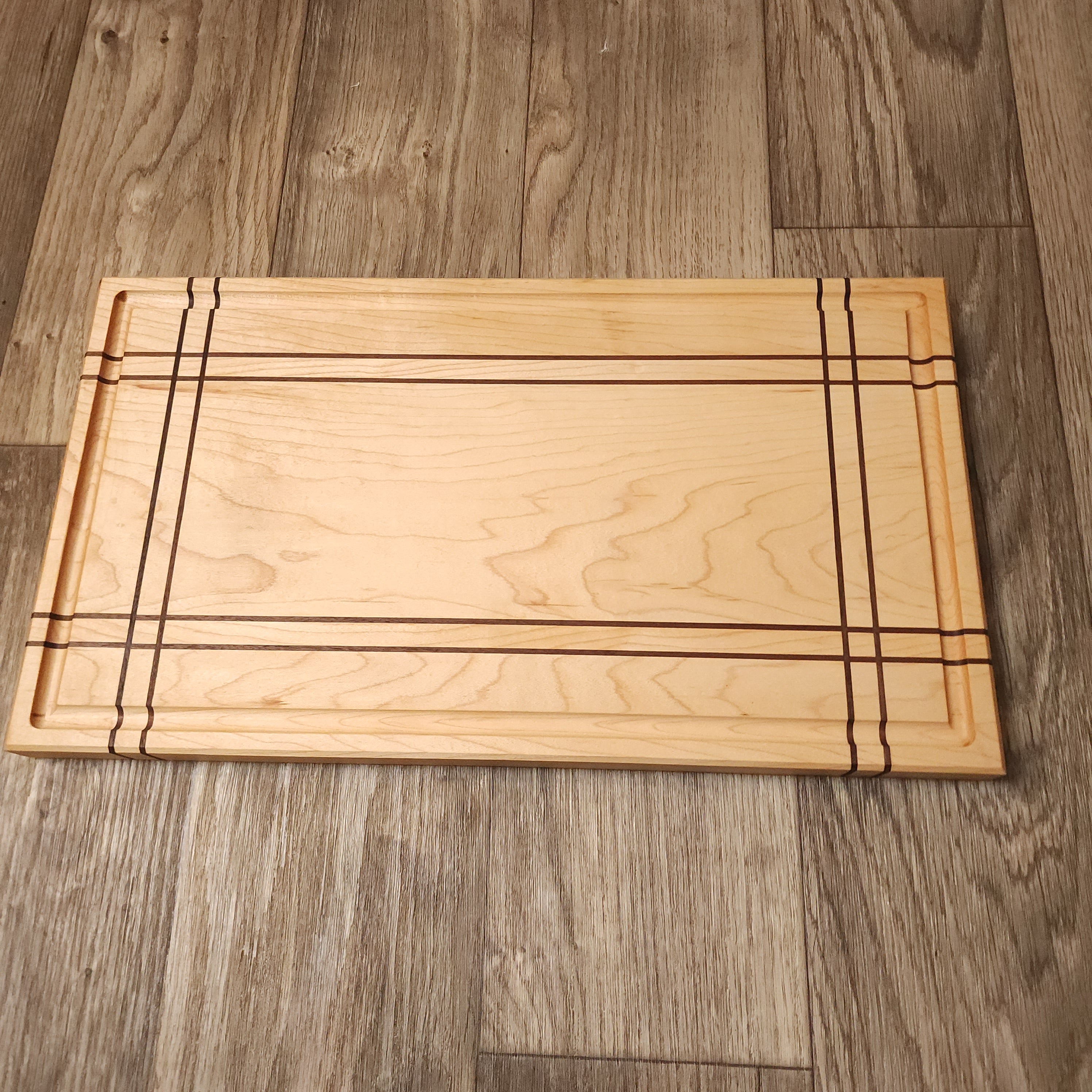 Maple Plaid Wood Cutting Board