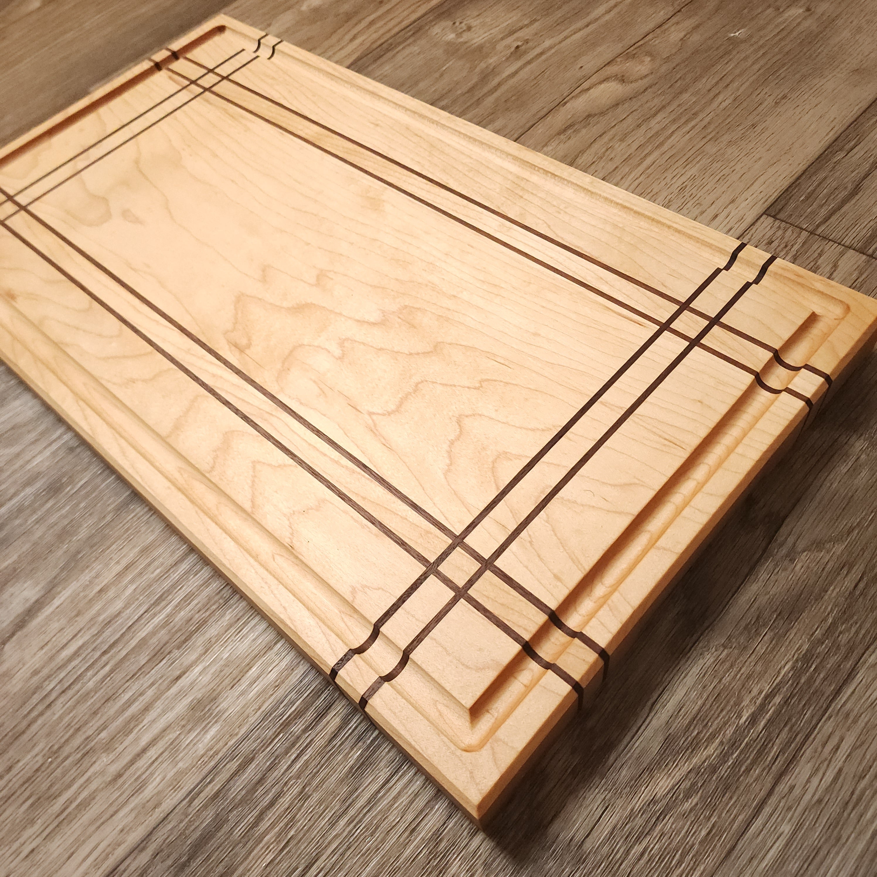 Maple Plaid Wood Cutting Board