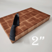 Pro End Grain Maple Chopping Block | Butcher Block 2" Thick