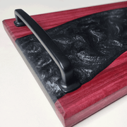 Dark River Charcuterie Board with Handles | 16.75 x 8.75 x 1