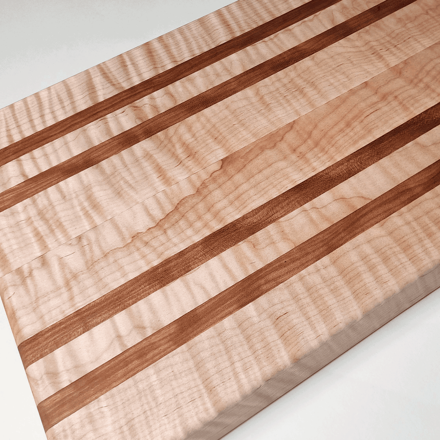 Curly Maple Edge Grain Cutting Board 18x13x1.5
