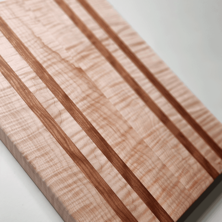 Curly Maple Edge Grain Cutting Board 18x13x1.5