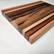 Thick Edge Grain Cutting Board | Black Limba Center 18x12.5x1.5