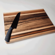 Thick Edge Grain Cutting Board | Black Limba Center 18x12.5x1.5