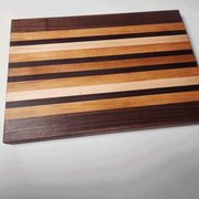 Stripe Cutting Board with Cherry and Maple 17.5x12x1.25