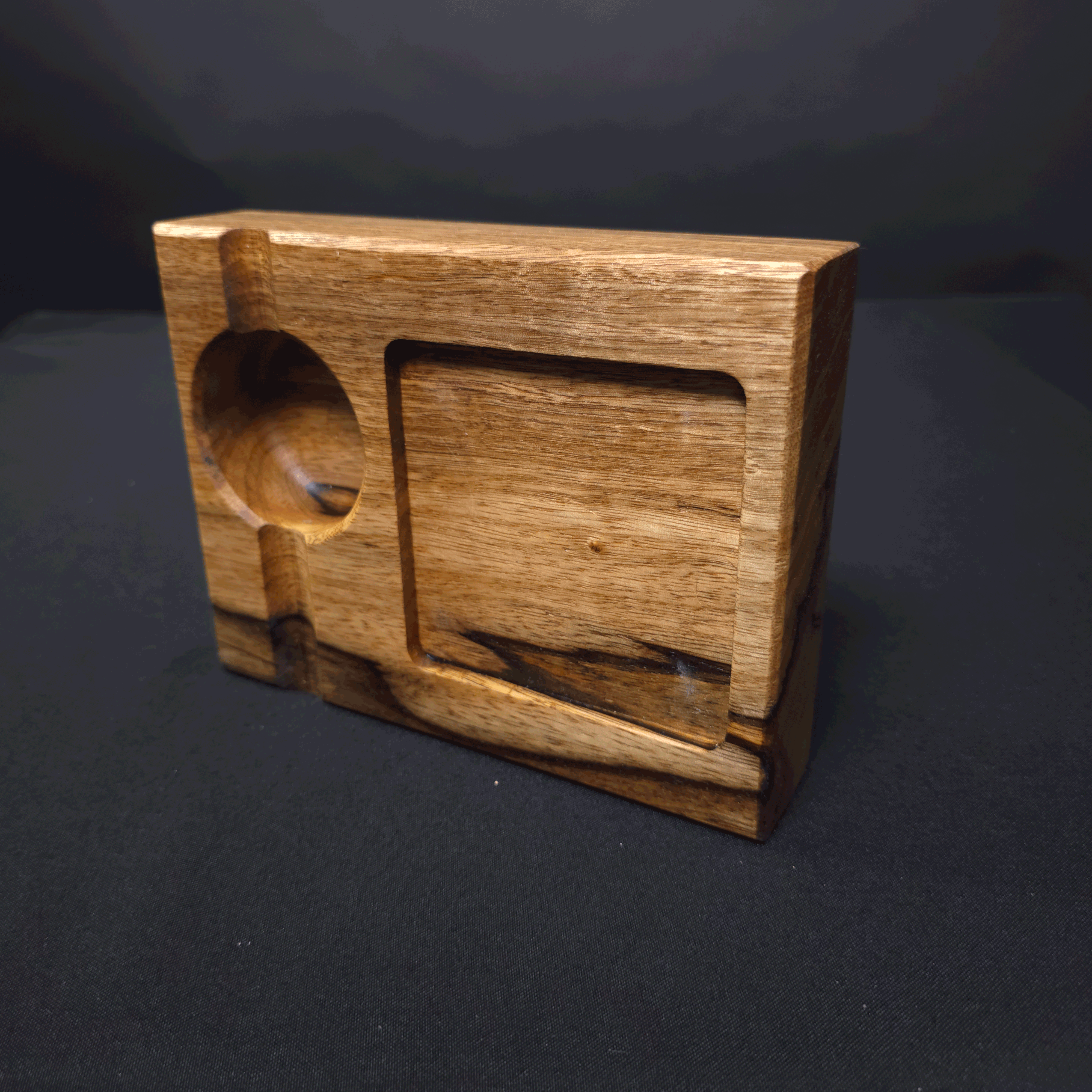 Personalized Cigar Tray Black Limba