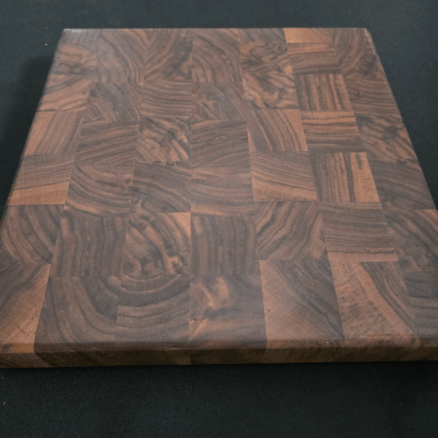End Grain Walnut Cutting Board w/Feet 12x12x1.5