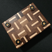 Personalized Cigar Tray Maple/Walnut Pattern