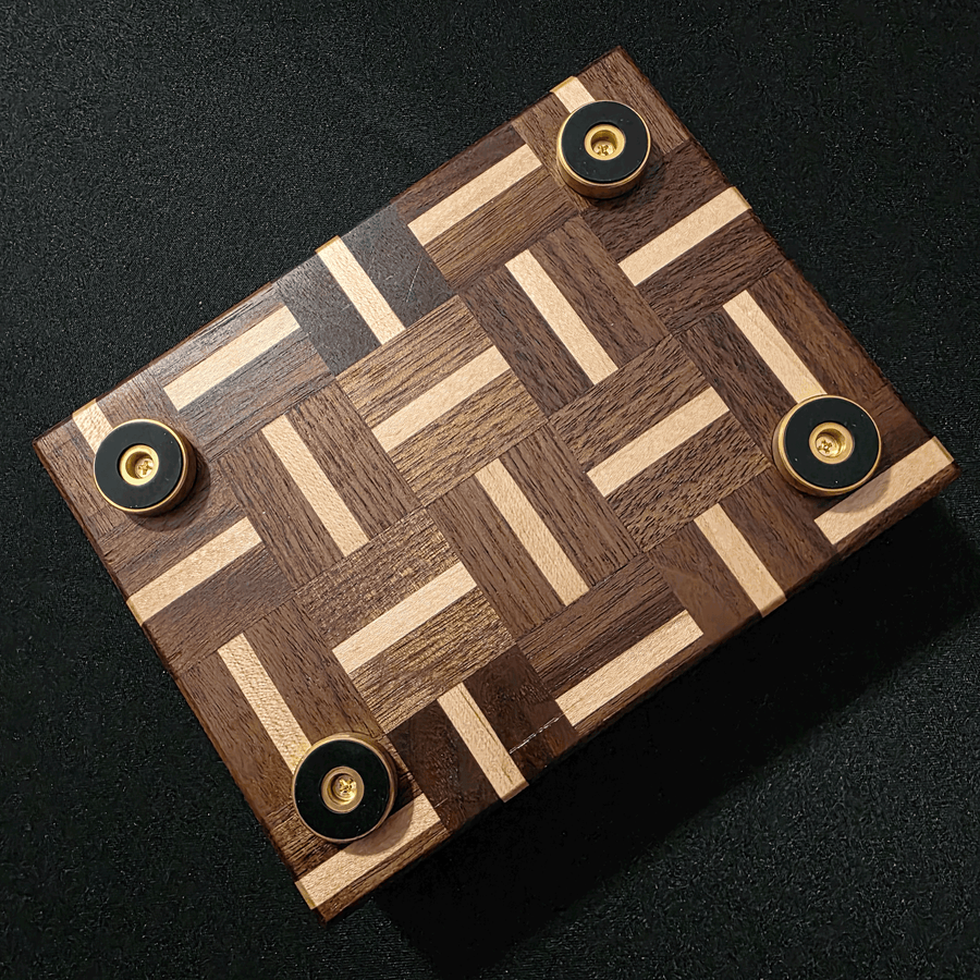 Personalized Cigar Tray Maple/Walnut Pattern