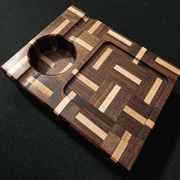 Personalized Cigar Tray Maple/Walnut Pattern