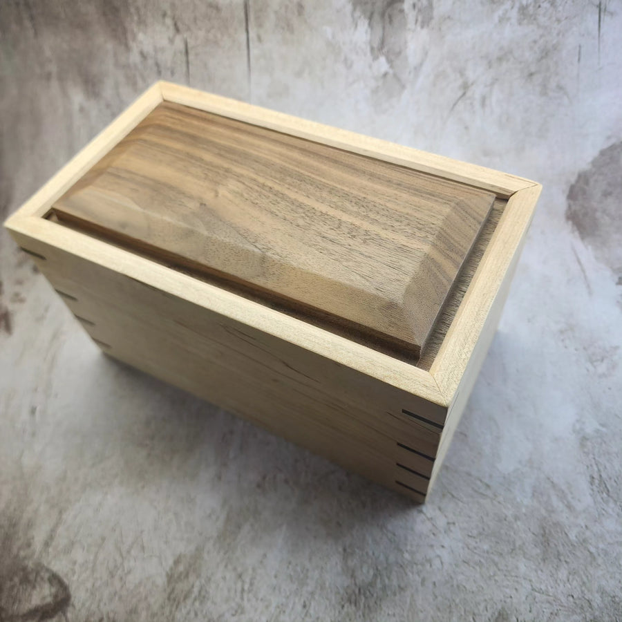 Walnut and Maple Keepsake Box