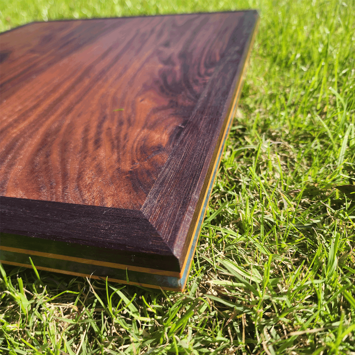 Walnut Cutting Board w/Blue Accent